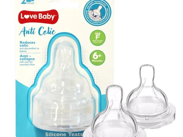 Love Baby Anti-Colic Silicone Teats Fast Flow 2s 91702
