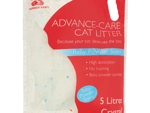 Thunder Paws Advance Care Baby Powder Crystal Cat Litter 5L