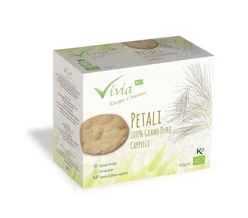 Organic Petali 100% durum Cappelli wheat crackers 150g